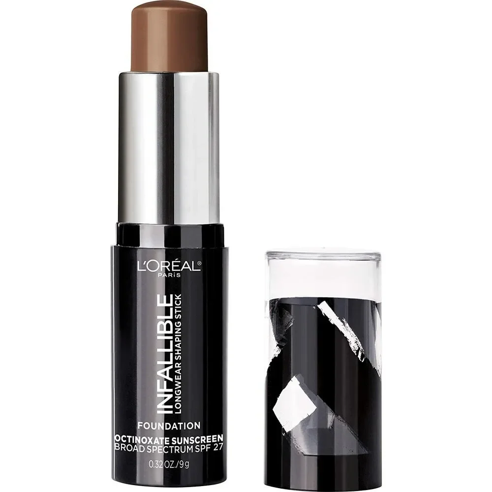 Lot of 2 L'Oreal Paris Infallible Longwear Foundation Shaping Stick 412 Espresso